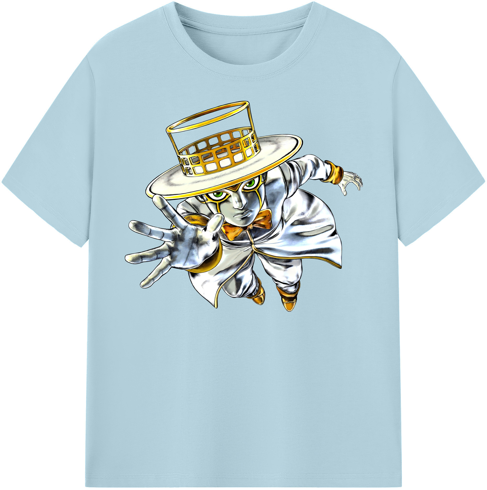 （画像用） ジョジョの奇妙な冒険 岸辺 露伴（きしべ ろはん） JoJo's Bizarre Adventure Rohan Kishibe 綿100％半袖Tシャツ（フロントプリント）